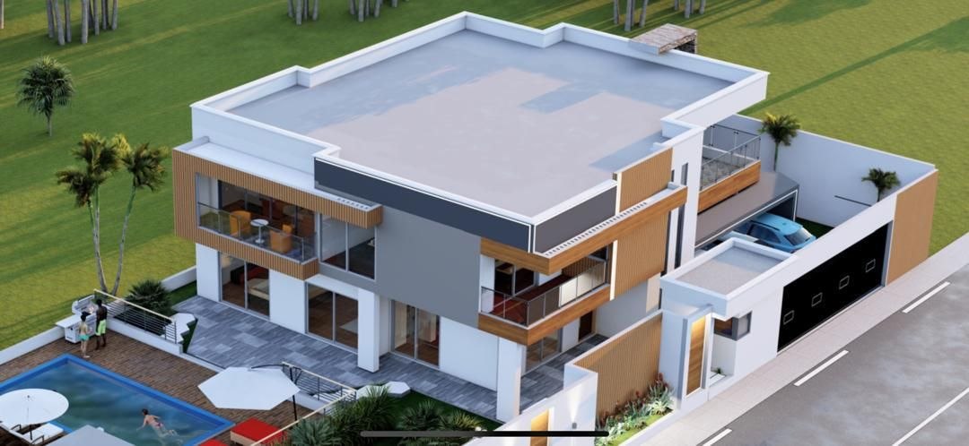 Façade sur rue et clôture — étude 3D